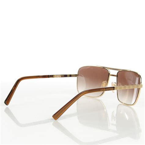 louis vuitton sunglasses z0259u|LOUIS VUITTON Attitude Sunglasses Z0259U Gold.